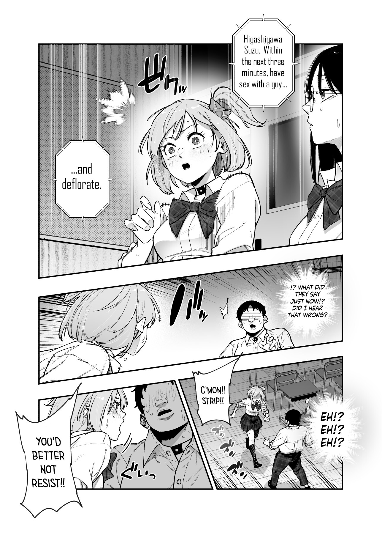 Hentai Manga Comic-We Have No Choice Because We're In A Death Game! EX 1st Period - Don't Act Disgusted, Got It!? Well, It's Not Like I'm Disgusted In The First Place-Read-6